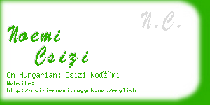 noemi csizi business card